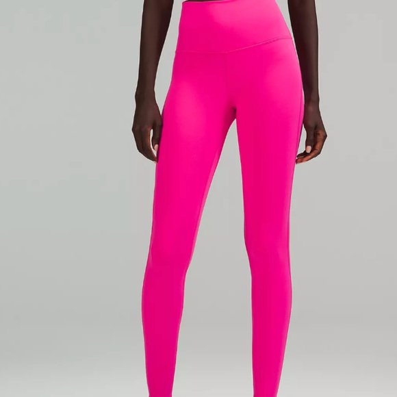 Lulu Lemon Hot Pink Align High Waisted Yoga Leggings - Picture 1 of 2
